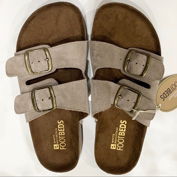 white mountain bow footbed sandals